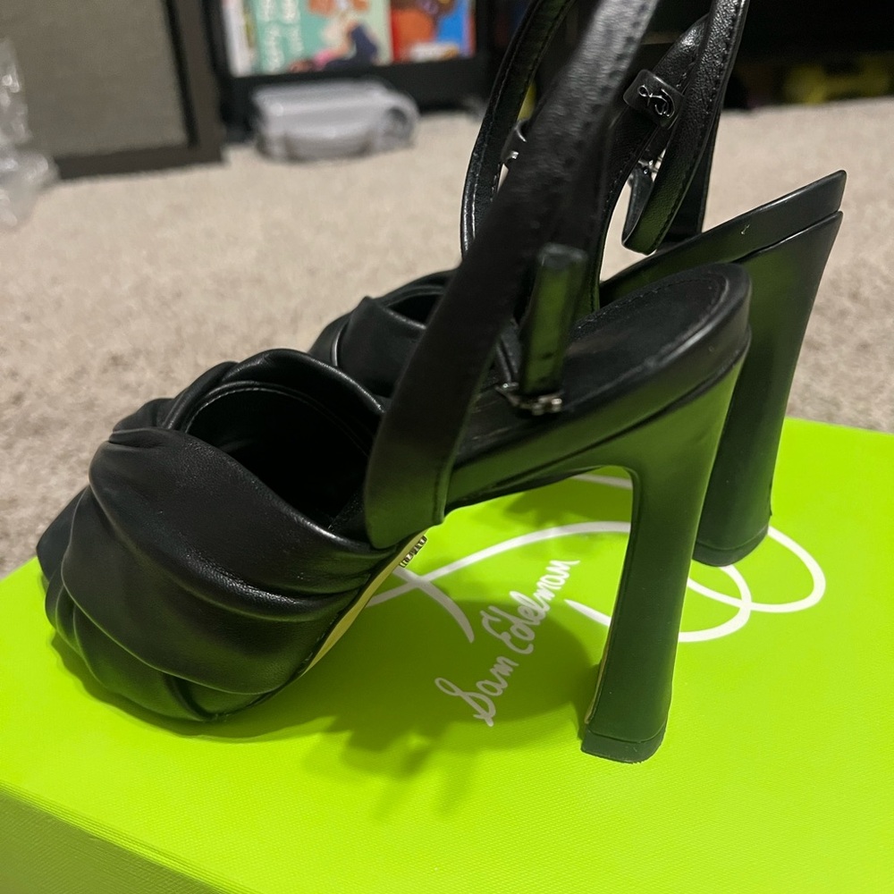 Sam Edelman Black Strappy Heels